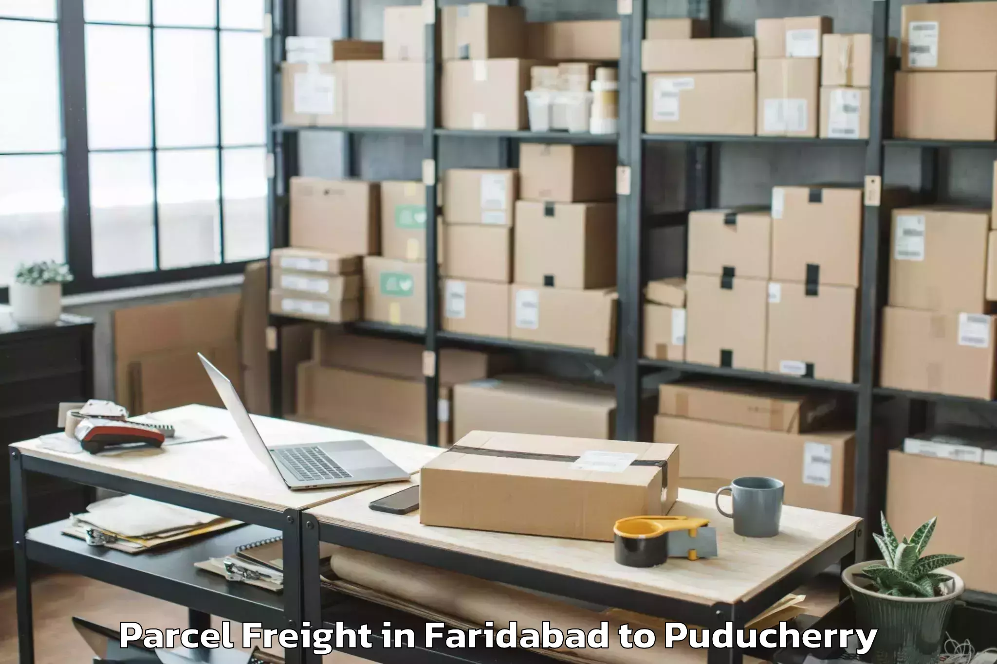 Easy Faridabad to Yanam Parcel Freight Booking